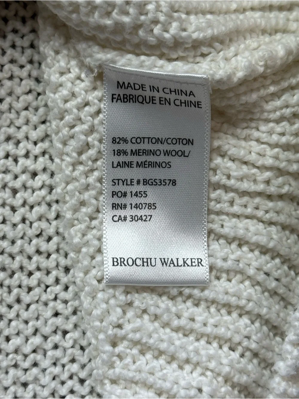 Brochu Walker Sasha Striped Vee Sweater size XS